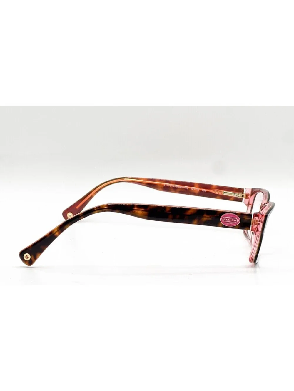 Coach HC 6040 5115 Tortoise Pink Rectangle Authentic Eyeglass Frames 52-16-135